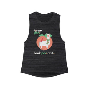 Go With the Flow - Women's Flowy Scoop Muscle Tank