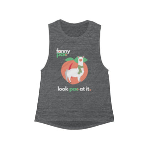 Go With the Flow - Women's Flowy Scoop Muscle Tank